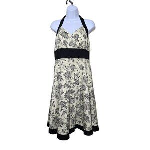 Vintage R&K Originals Dress 10 Babydoll Y2K Floral Paisley Halter 90s Style